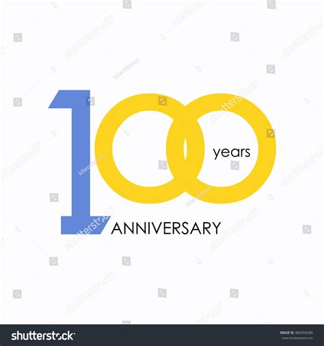 100 Years Anniversary Signs Symbols Which Stock Vector (Royalty Free ...