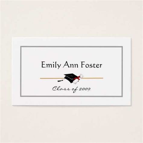 Free Printable Graduation Name Card Template - Cards Design Templates