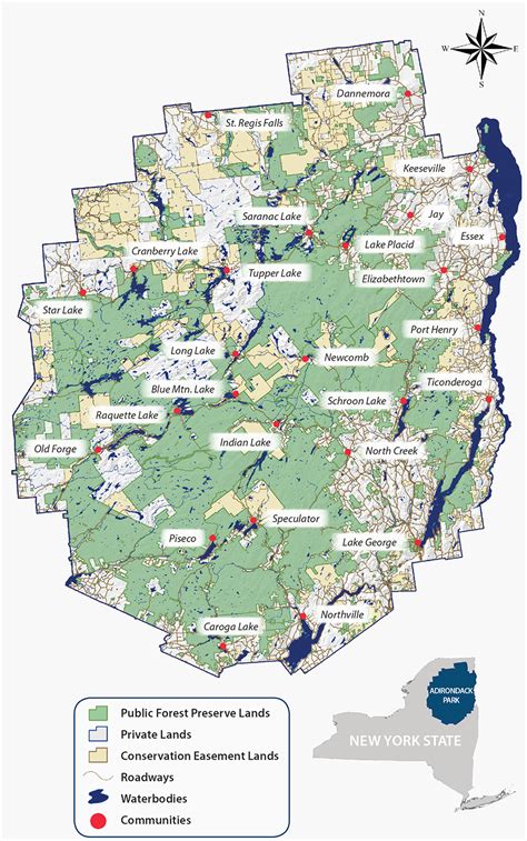 Adirondack State Park Map – Map Of California Coast Cities