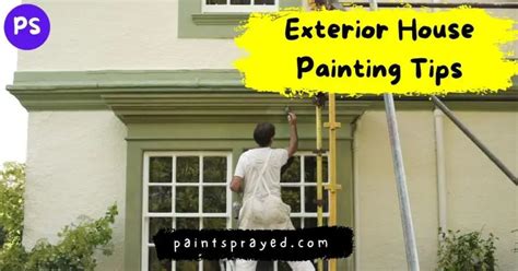 Exterior House Painting Tips - Paint Sprayed