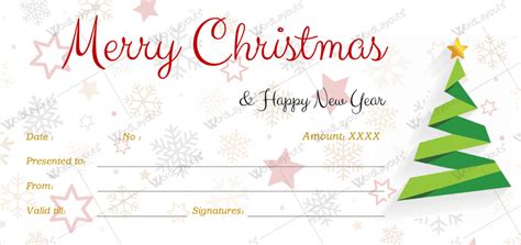 12+ Beautiful Christmas Gift Certificate Templates for Word