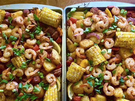 Sheet Pan Shrimp and Sausage Bake Recipe