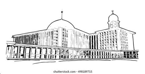 Sketsa Gambar Masjid Istiqlal 50 Koleksi Gambar