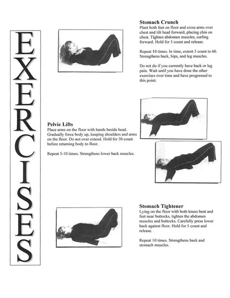 Pelvic Floor Exercises Handout | Review Home Co