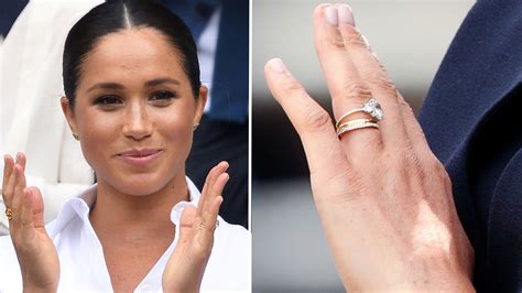 Meghan Markle’s Gold and Diamond Band Sparks Engagement Ring Trend ...