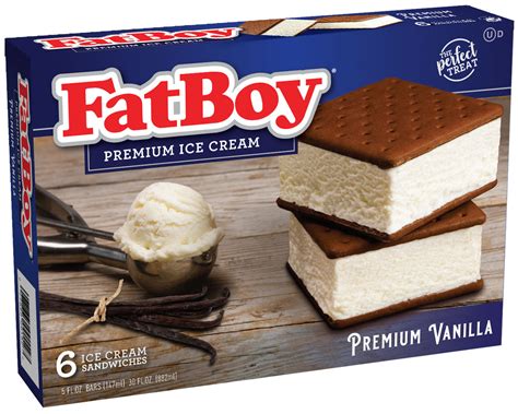 FatBoy® Ice Cream Sandwich - Premium Vanilla – Caspers Ice Cream