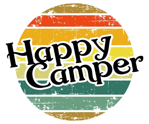 Happy Camper Retro Camping Graphic 10879699 PNG