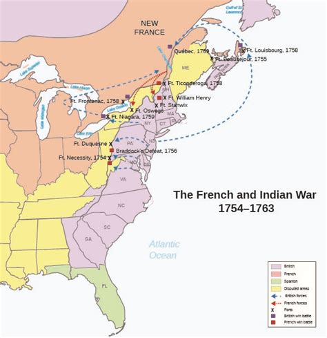 Map Of French Indian War