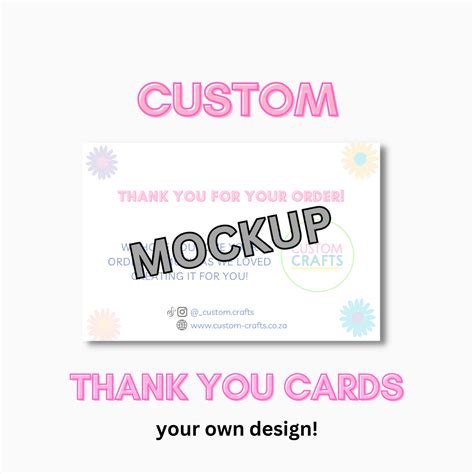 Custom Thank You Cards - Custom Crafts