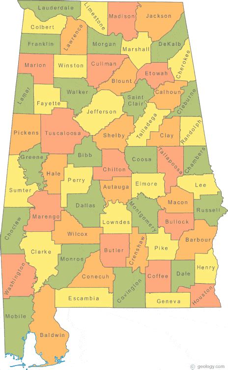 Map of Alabama