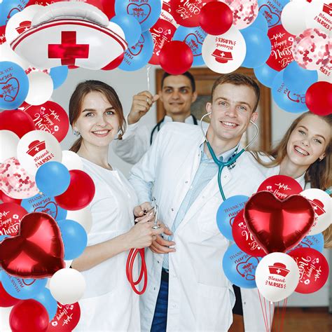 Nurses Week Decorations 126PCS Nurse Balloon Garland Arch Kit Nurses ...