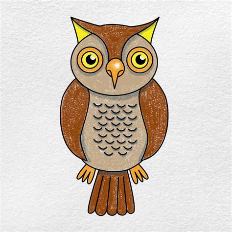 How to Draw An Owl - HelloArtsy