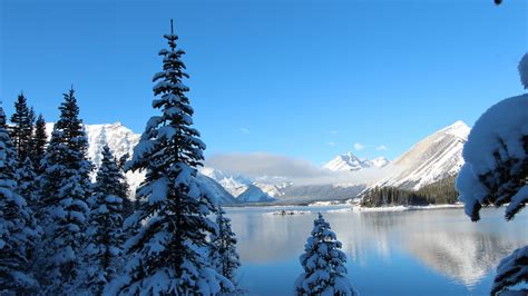 Winter Snow Lake Mountain, HD Nature, 4k Wallpapers, Images ...