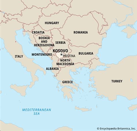 Where Is Kosovo On A Map Of Europe - Gretal Gilbertine