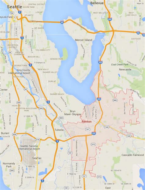 Renton Washington Map - United States