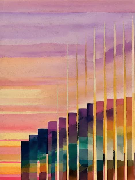 Premium Photo | Watercolor sunset painting abstract illustration ...