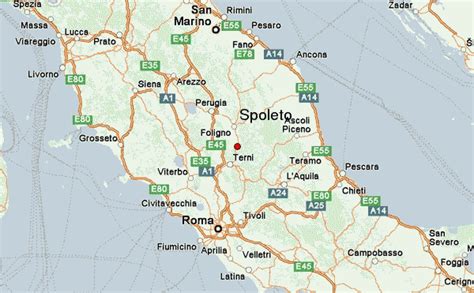 Spoleto Italy Map - Campus Map