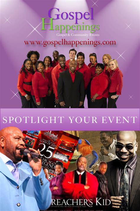 Get the latest on your Gospel & Community Events • Gospel Happenings