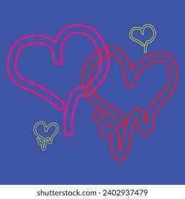 Heart Neon Logo Tattoo Cover Flat Stock Vector (Royalty Free ...