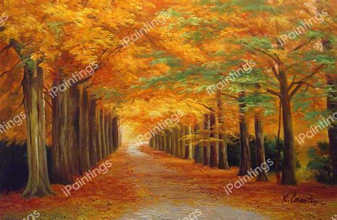 Autumn In The Forest Painting by Our Originals Reproduction ...