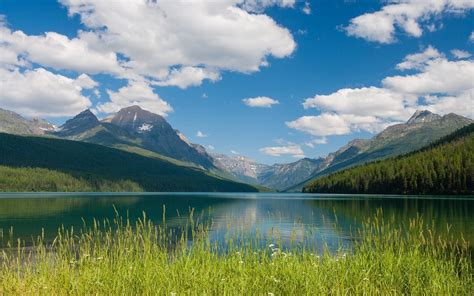 Mountain, Lake And Blue Sky Wallpapers - Wallpaper Cave