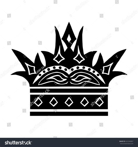 Illustration Shape Crown Tattoo Design Element Stock Vector (Royalty ...