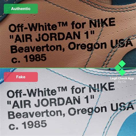 Jordan 1 Off-White UNC Legit Check: REAL vs FAKE