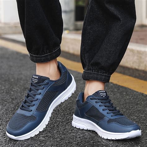 LYCAQL Men Shoes Fashion Men Mesh Mountaineering Casual Sport Shoes ...