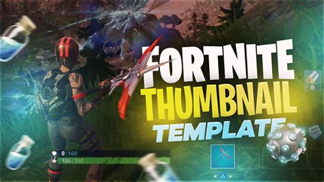 Fortnite Thumbnail Template FREE by WoahFusion - Free download on ToneDen