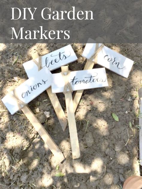 Easy DIY Garden Markers - Over The Big Moon