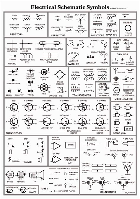 How To Read Electrical Schematics Symbols Electrical Schemat