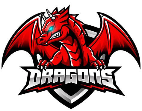 Red dragon esports logo design By Visink | TheHungryJPEG