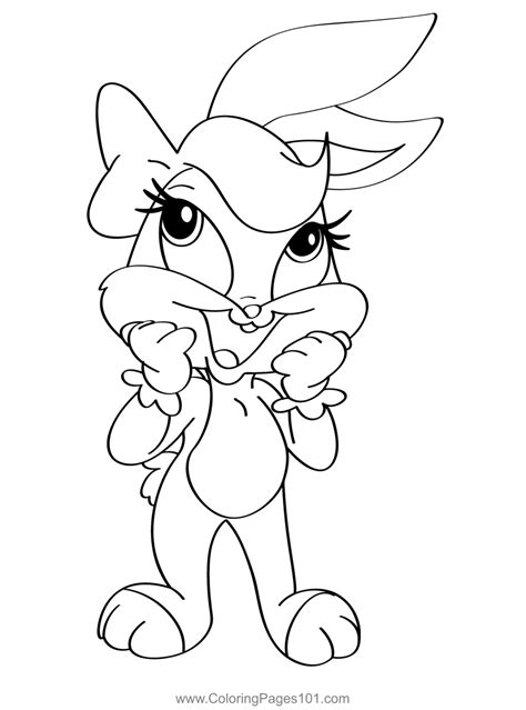 Lola Bunny Baby Looney Tunes Coloring Page To Print | The Best Porn Website