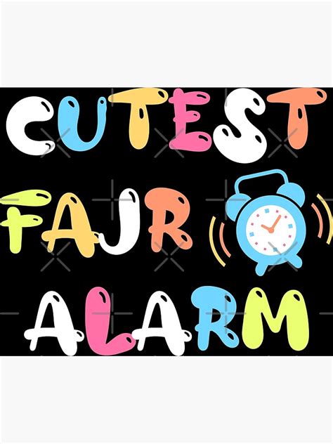 "Cutest Fajr Alarm" Poster for Sale by PreSApon | Redbubble