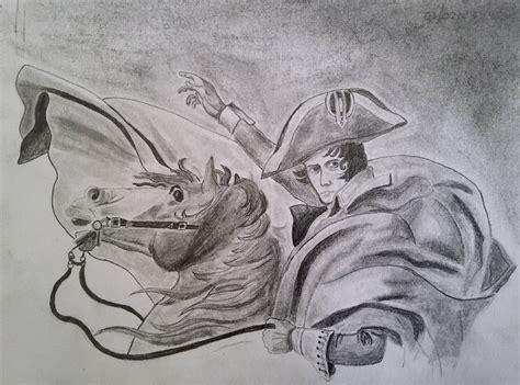 Napoleon Crossing the Alps by Rafeun on DeviantArt