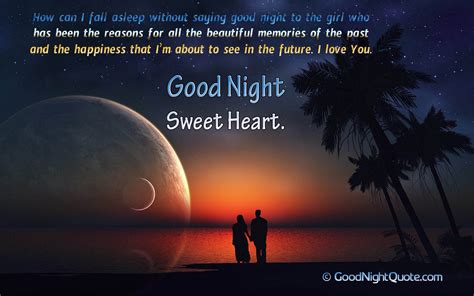 20 Cute & Romantic Good Night Messages for Her - Good Night Quotes Images