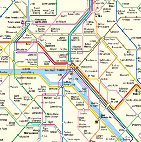 Paris Metro Map - Subway Travel Guide - Download the Map in PDF