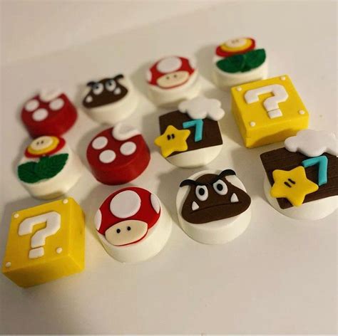 Super Mario Themed Oreos - Etsy | Super mario cake, Super mario ...