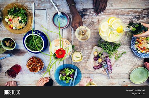 Food Table Healthy Image And Photo Free Trial Bigstock