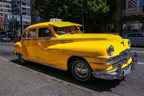 Vancouver / Canada - July 28.2006: Vintage classic taxi cab. stock ...