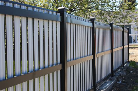 Corrugated Metal Fence Panels - Then cut 2 pieces to fit along the ...