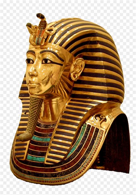 Golden Death Mask Of Tutankhamun King Tut - Statue, HD Png Download ...