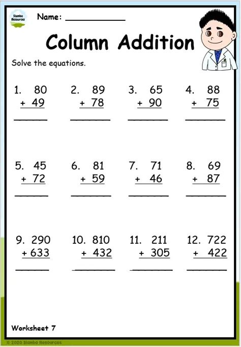 Addition Charts, Tables, & Worksheets (Free Printable PDF files ...