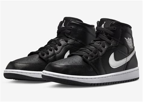 Air Jordan 1 Mid Black/White Release Details · JustFreshKicks