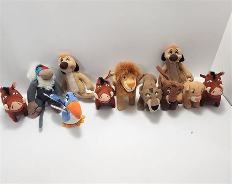 The Lion King Small Plush 2003 Vintage Set Lion King Liong King Plush ...