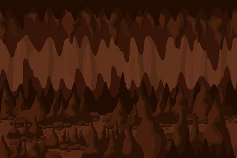 Mystery brown cave tunnel landscape 1234024 Vector Art at Vecteezy