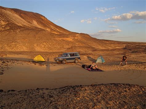 Camping in the Black Desert of Egypt