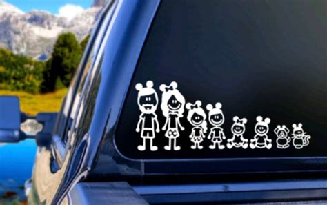 Disney Stick Figure Family Car Decal Disney Family Disney Parks Disney ...