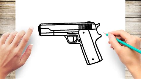 How To Draw Realistic Gun