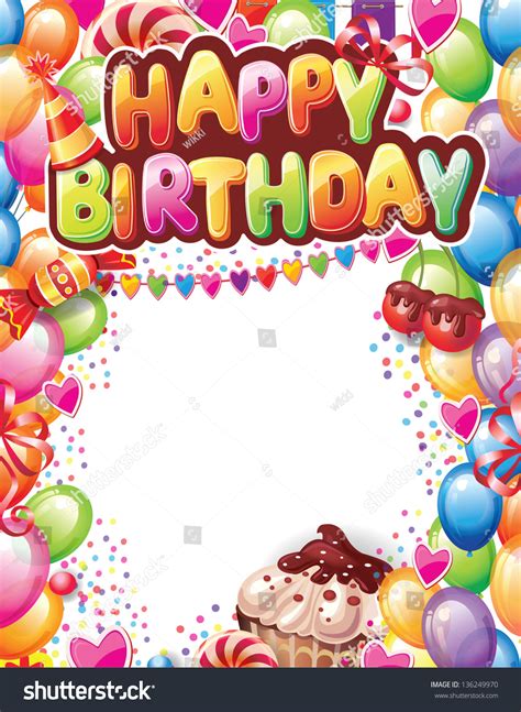 Birthday Card Template / A birthday card template | Free Vector ...